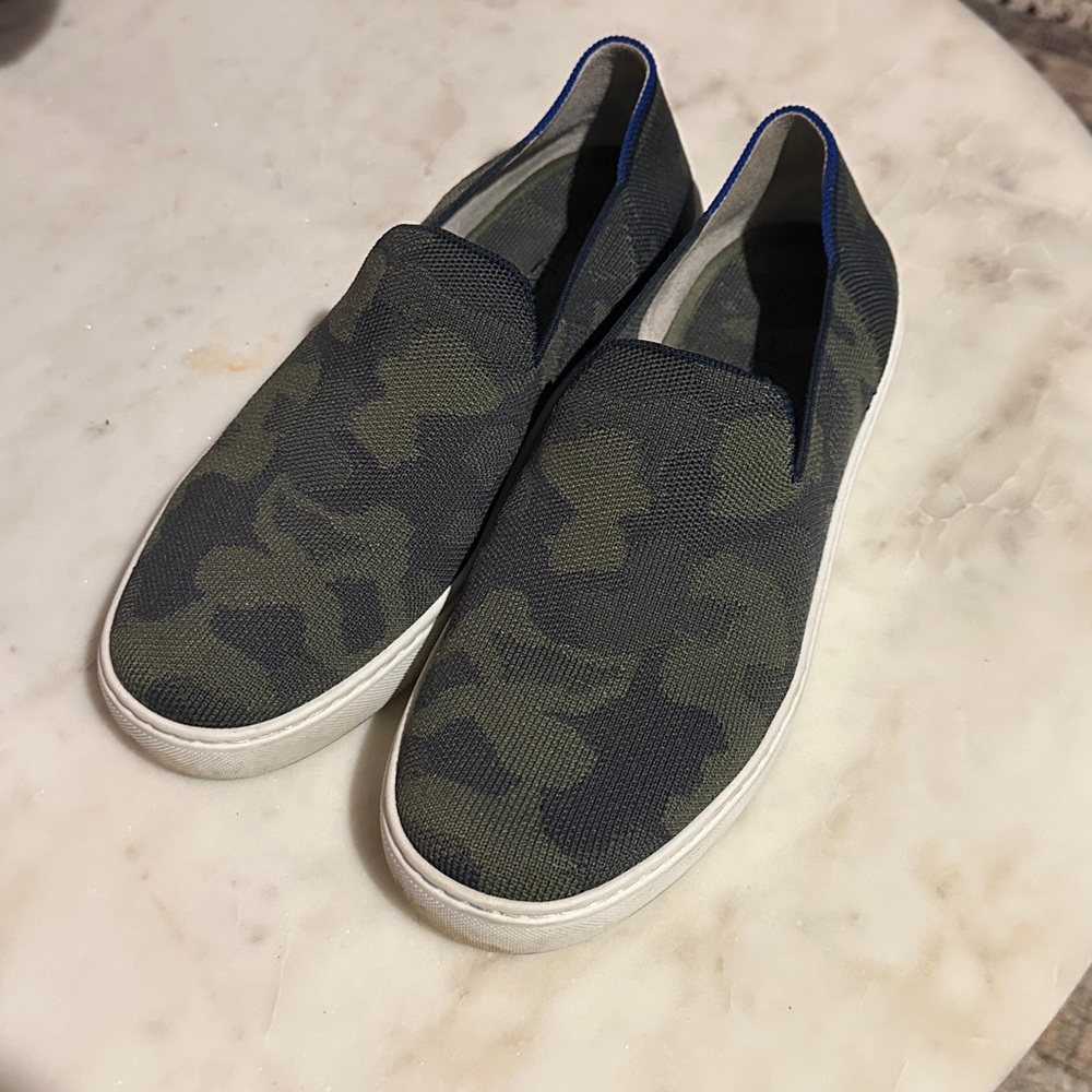 Rothy's Camo Slip On Sneakers Size 10.5